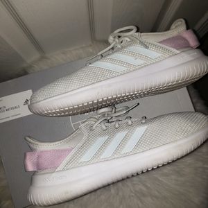 ADDIDAS, Cloudfoams, White & pink💕pull tab, size 8 original box